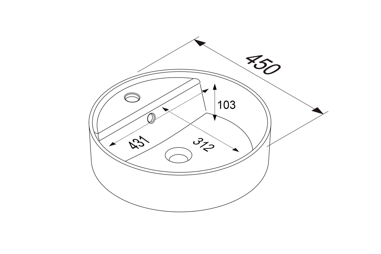 "Ronda" Waschtisch Set 80 cm