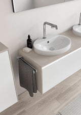 Towel holder two arms (chrome or black)