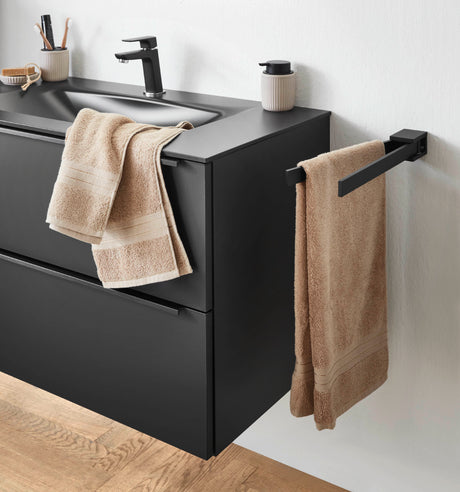 Towel holder two arms (chrome or black)