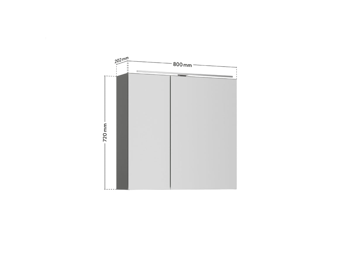 Spiegelschrank "Max" 80 cm