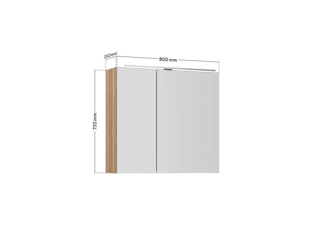 Spiegelschrank "Max" 80 cm