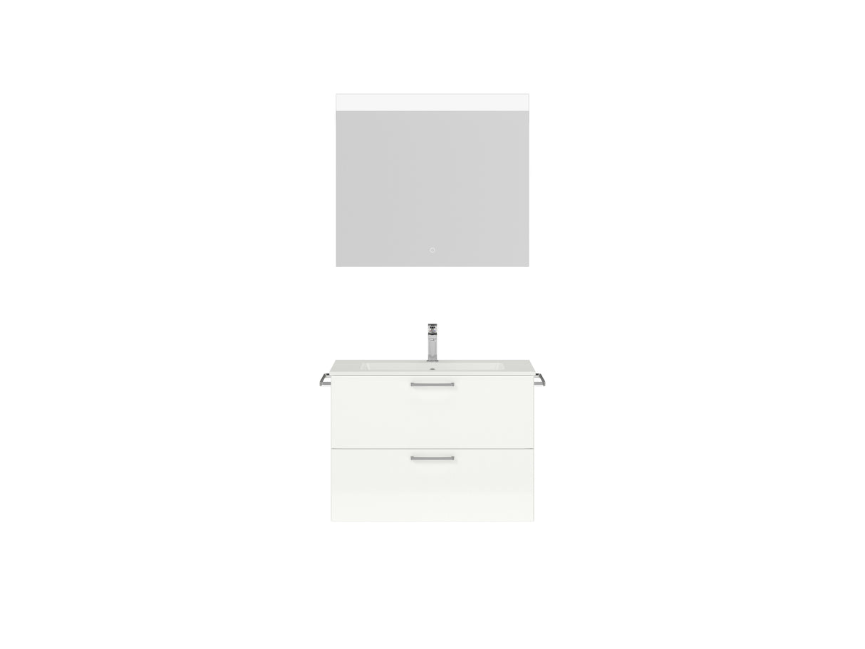 "Madrid" Badmöbel Set mit Flächenspiegel 80 cm