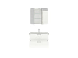 "Madrid" Badmöbel Set mit Spiegelschrank 80 cm