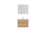 "Madrid" Badmöbel Set mit Spiegelschrank 80 cm