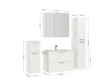 "Madrid" Waschtisch Set 80 cm