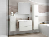 "Madrid" Badmöbel Set mit Spiegelschrank 80 cm