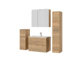 "Madrid" Badmöbel Set mit Spiegelschrank 80 cm