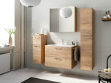 "Madrid" Badmöbel Set mit Spiegelschrank 80 cm