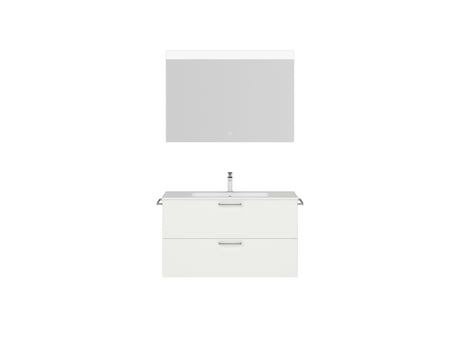 "Madrid" Badmöbel Set mit Flächenspiegel 100 cm