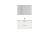 "Madrid" Badmöbel Set mit Spiegelschrank 100 cm