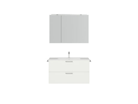 "Madrid" Badmöbel Set mit Spiegelschrank 100 cm