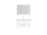 "Madrid" Badmöbel Set mit Spiegelschrank 100 cm