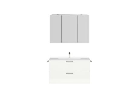 "Madrid" Badmöbel Set mit Spiegelschrank 100 cm