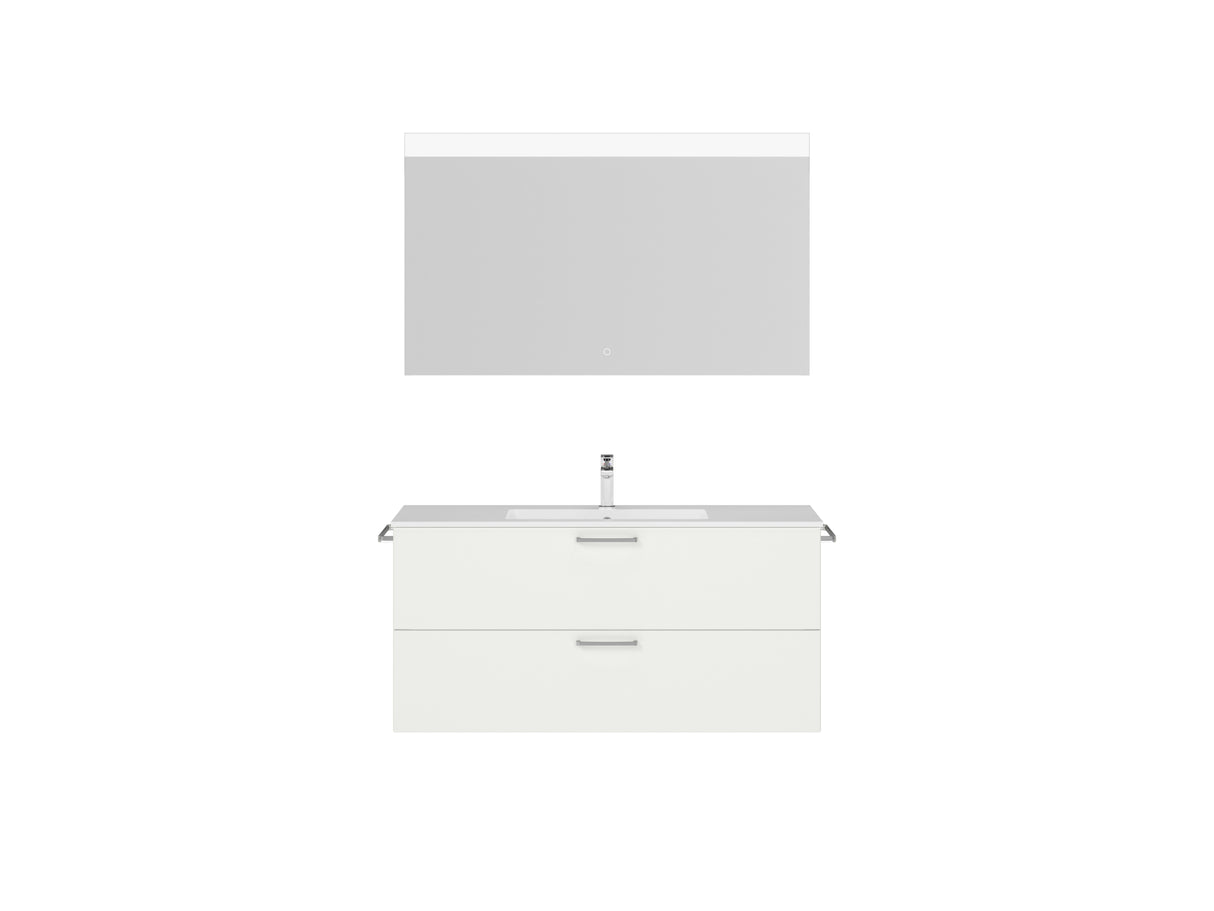 "Madrid" Badmöbel Set mit Flächenspiegel 120 cm