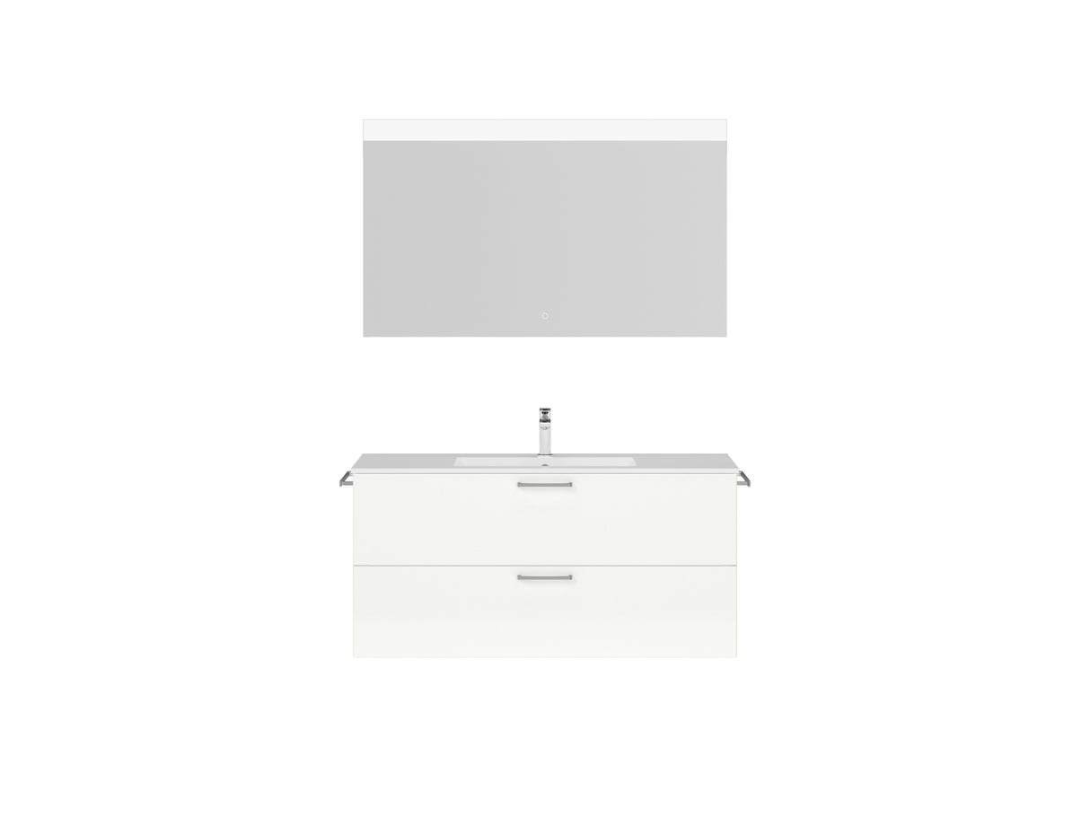 "Madrid" Badmöbel Set mit Flächenspiegel 120 cm