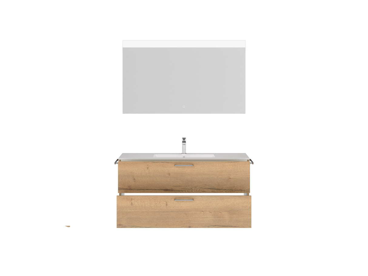 "Madrid" Badmöbel Set mit Flächenspiegel 120 cm