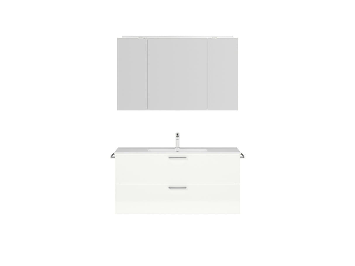 "Madrid" Badmöbel Set mit Spiegelschrank 120 cm