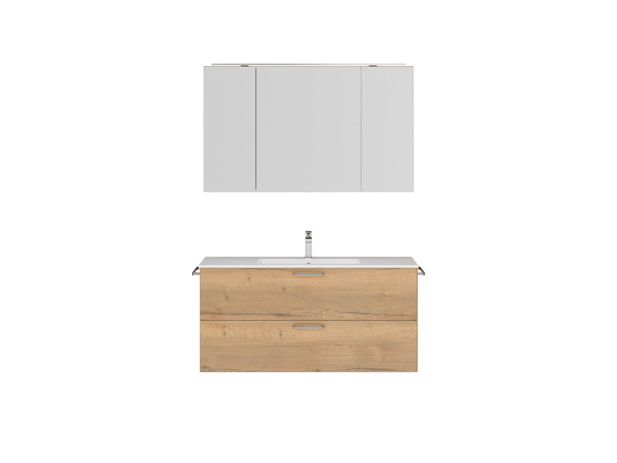 "Madrid" Badmöbel Set mit Spiegelschrank 120 cm