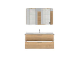 "Madrid" Badmöbel Set mit Spiegelschrank 120 cm