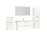 "Madrid" Badmöbel Set mit Flächenspiegel 120 cm