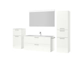 "Madrid" Badmöbel Set mit Flächenspiegel 120 cm