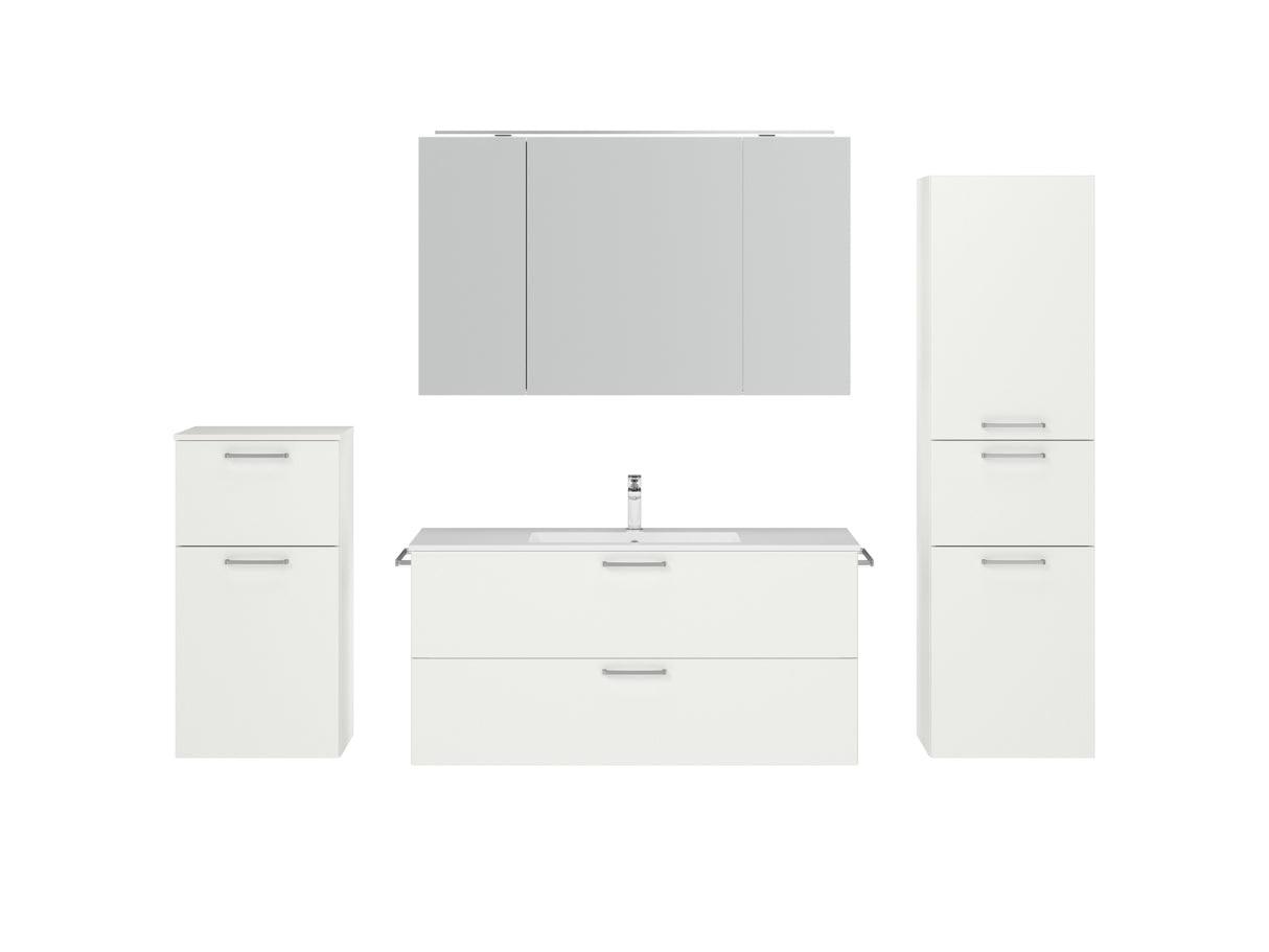 "Madrid" Badmöbel Set mit Spiegelschrank 120 cm
