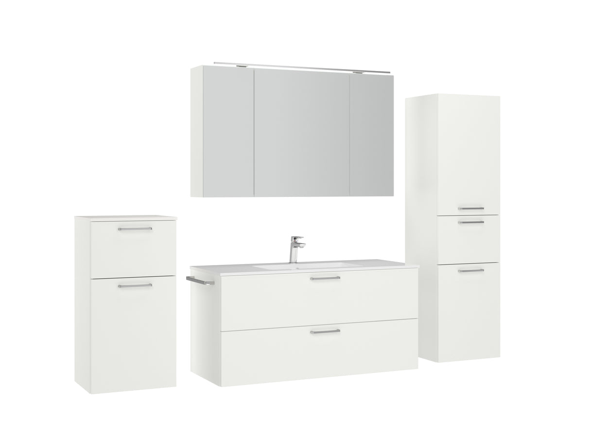 "Madrid" Badmöbel Set mit Spiegelschrank 120 cm