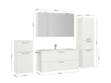 "Madrid" Waschtisch Set 120 cm