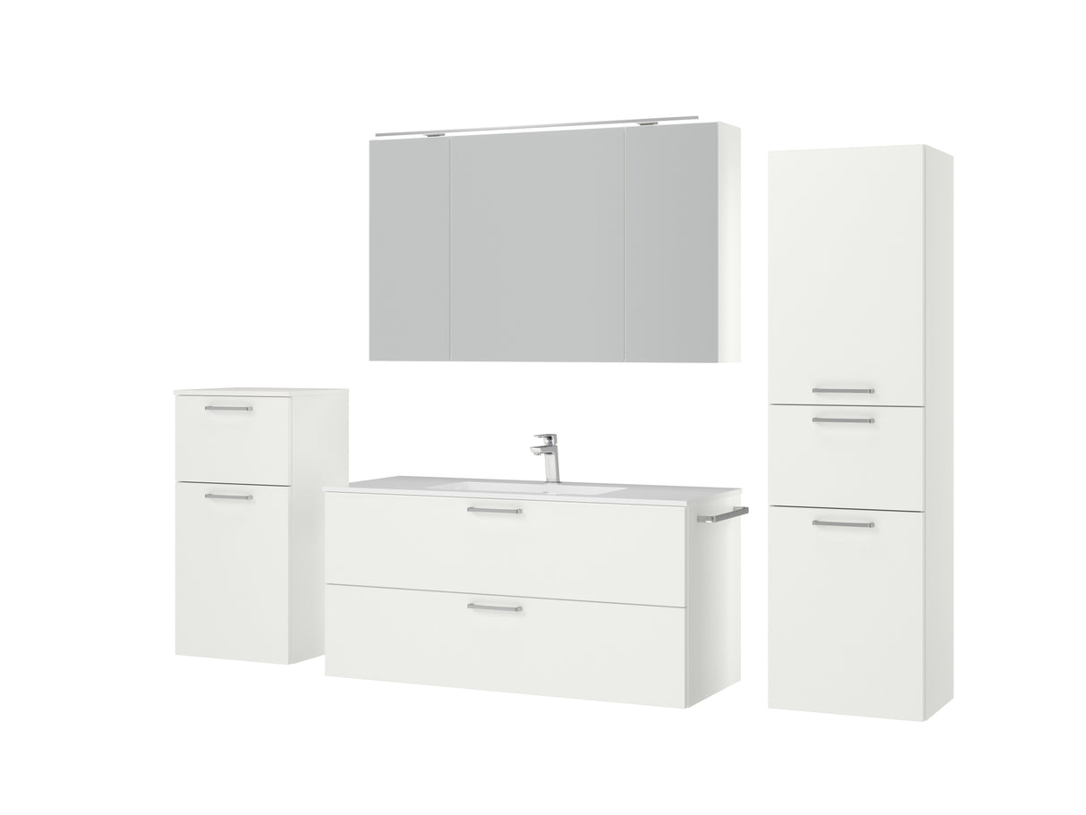 "Madrid" Badmöbel Set mit Spiegelschrank 120 cm