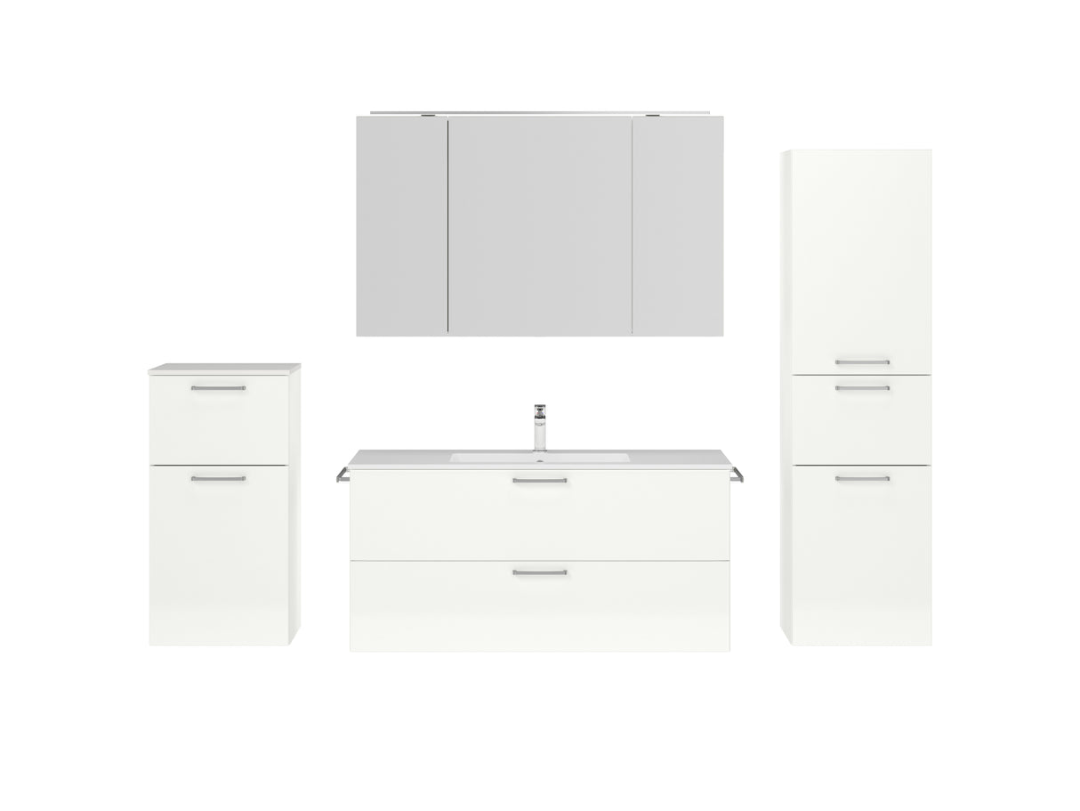 "Madrid" Badmöbel Set mit Spiegelschrank 120 cm