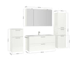 "Madrid" Waschtisch Set 120 cm