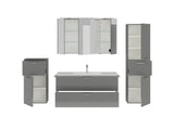 "Madrid" Badmöbel Set mit Spiegelschrank 120 cm