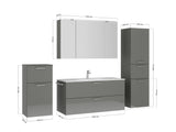 "Madrid" Waschtisch Set 120 cm