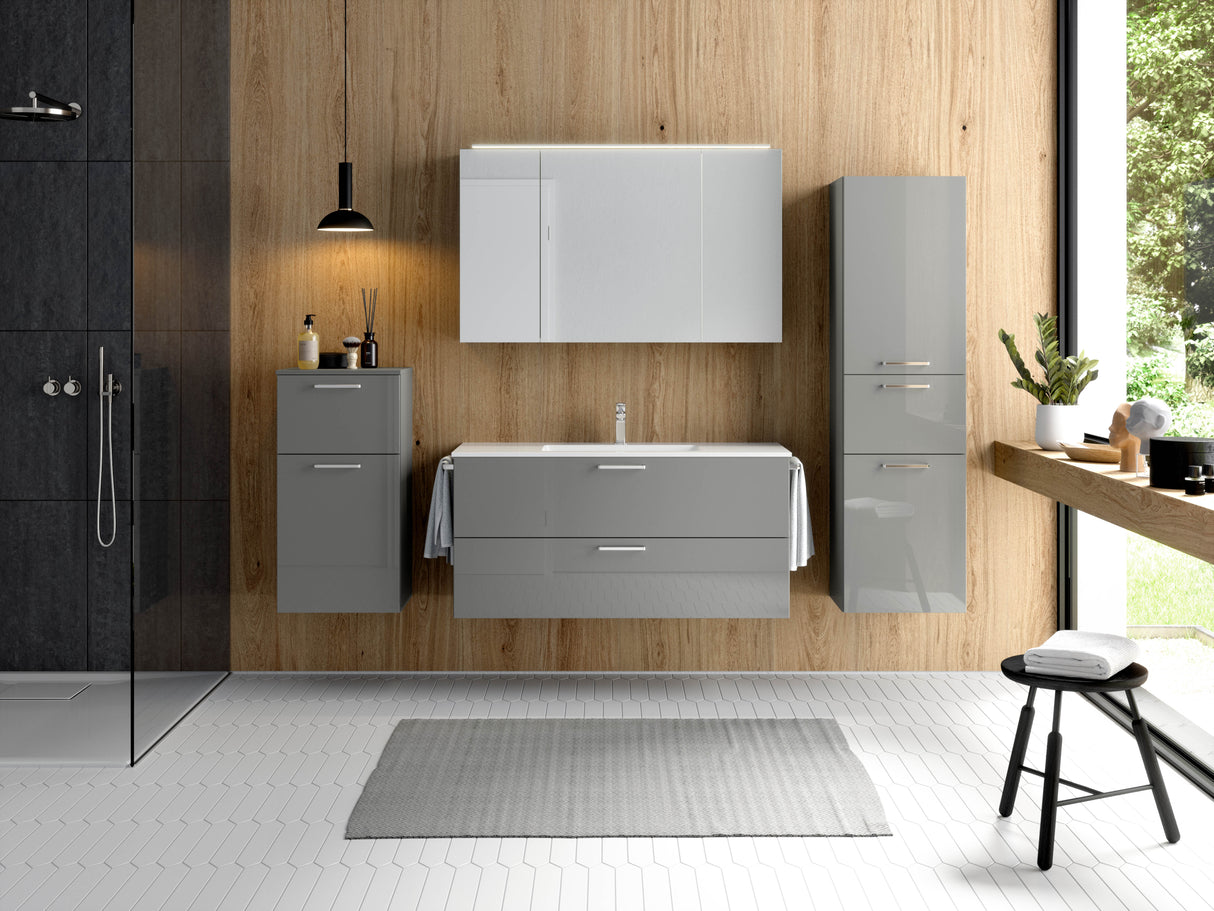 "Madrid" Badmöbel Set mit Spiegelschrank 120 cm