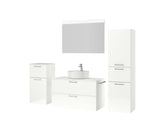 "Ronda" Badmöbel Set mit Flächenspiegel 100 cm