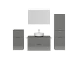 "Ronda" Badmöbel Set mit Flächenspiegel 100 cm