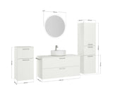 "Ronda" Einzel Waschtisch Set 120cm