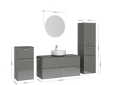"Ronda" Einzel Waschtisch Set 120cm