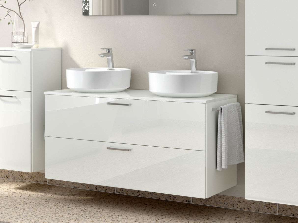 "Ronda" Doppel Waschtisch Set 120 cm