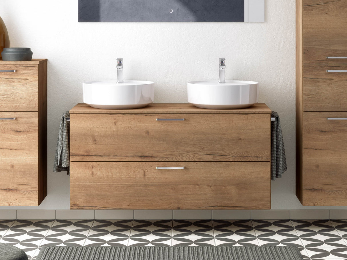 "Ronda" Doppel Waschtisch Set 120 cm