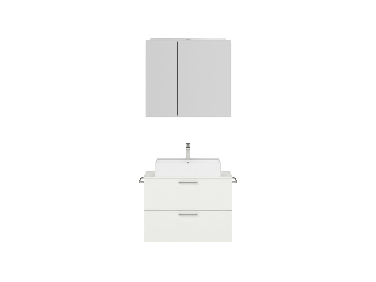 "Paris" Badmöbel Set mit Spiegelschrank 80 cm