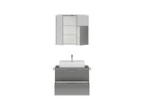 "Paris" Badmöbel Set mit Spiegelschrank 80 cm