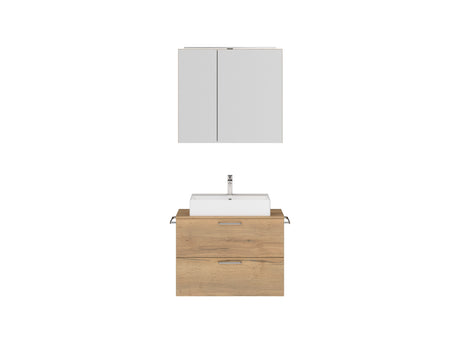 "Paris" Badmöbel Set mit Spiegelschrank 80 cm