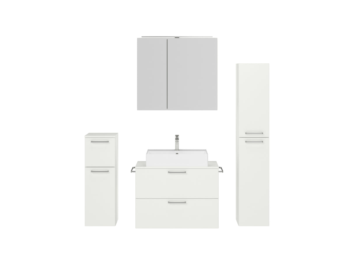 "Paris" Badmöbel Set mit Spiegelschrank 80 cm