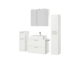 "Paris" Badmöbel Set mit Spiegelschrank 80 cm