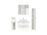 "Paris" Badmöbel Set mit Spiegelschrank 80 cm