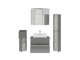 "Paris" Badmöbel Set mit Spiegelschrank 80 cm