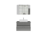 "Paris" Badmöbel Set mit Spiegelschrank 100 cm