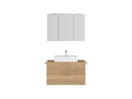 "Paris" Badmöbel Set mit Spiegelschrank 100 cm