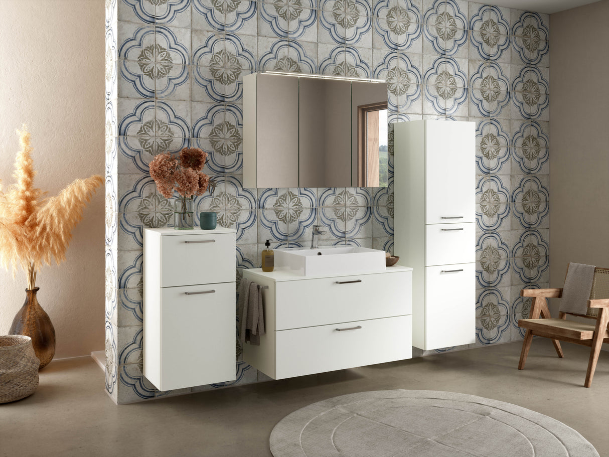 "Paris" Badmöbel Set mit Spiegelschrank 100 cm